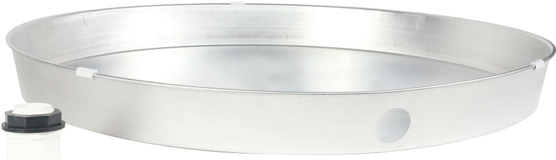 Camco USA 20810 Recyclable Drain Pan, Aluminum, For: Gas or Electric Water Heaters, 26 in ID x 2-1/4 in D, Pack of 6