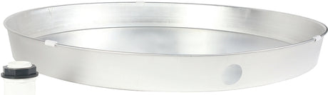 Camco USA 20810 Recyclable Drain Pan, Aluminum, For: Gas or Electric Water Heaters, 26 in ID x 2-1/4 in D, Pack of 6