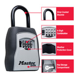 Master Lock 5-7/32 in. H X 3-1/4 in. W Metal 4-Digit Combination Lock Box, Pack of 4