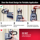 Master Lock 5-7/32 in. H X 3-1/4 in. W Metal 4-Digit Combination Lock Box, Pack of 4