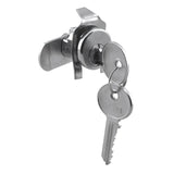 Prime-Line Brushed Nickel Steel Counter Clockwise Mailbox Lock