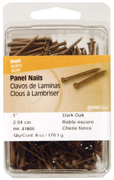 HILLMAN 1-5/8 in. Panel Steel Nail Flat Head, Pack of 5