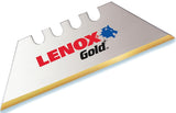 Lenox Gold Series 20350GOLD5C Utility Knife Blade, 1 in L, Bi-Metal/HSS, 2-Point