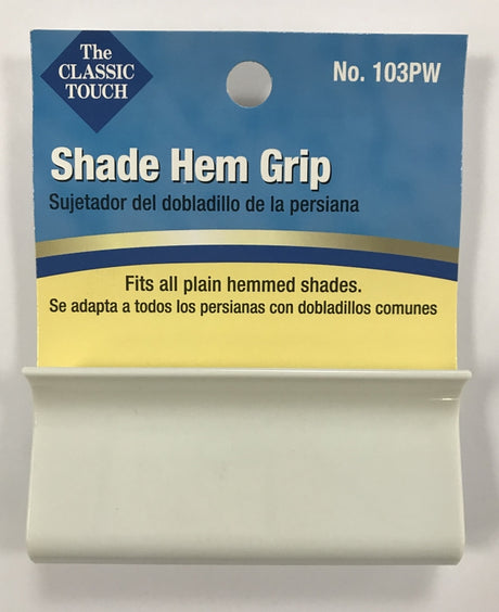 ralph friedland 103PWH Grip Roller Shade, Plastic, White