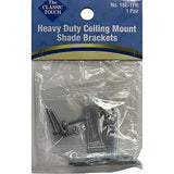 ralph friedland 18E Series Roller Shade Bracket, 1-3/16 in H Dimensions, Steel, Zinc, For: 15/16 to 1-1/4 in Roller