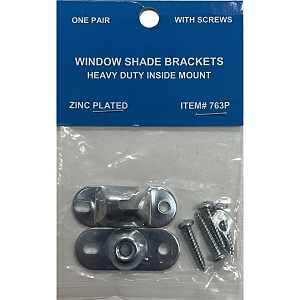 ralph friedland 763 Series Roller Shade Bracket, 1-1/4 in H Dimensions, Steel, Zinc, For: 15/16 to 1-1/4 in Roller