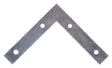 ProSource FC-Z05-013L Corner Brace, 5 in L, 5 in W, 7/8 in H, Steel, Zinc-Plated, 1.8 mm Thick Material, Pack of 10