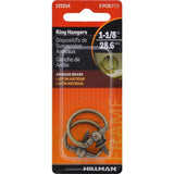 HILLMAN Antique Gold Round Ring Hanger 2 pk, Pack of 10