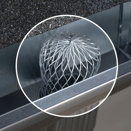 Amerimax 3 in. W X 5 in. L Gray Galvanized Steel Gutter Strainer 1 pk, Pack of 18