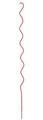 MAT Holding 901267RD6 Twisted Garden Stake, 60 in L, Steel, Red, Powder-Coated, Pack of 6