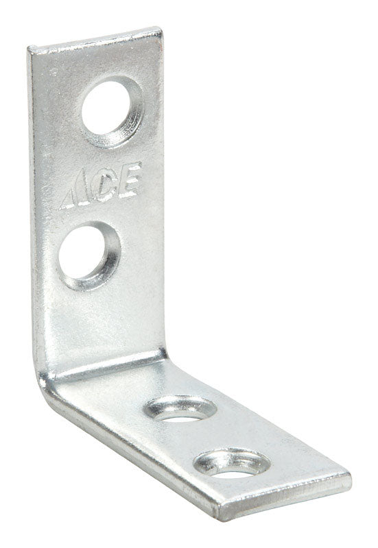 Ace 1-1/2 in. H X 1.25 in. W X 1-1/2 in. D Zinc Inside L Corner Brace, Pack of 25
