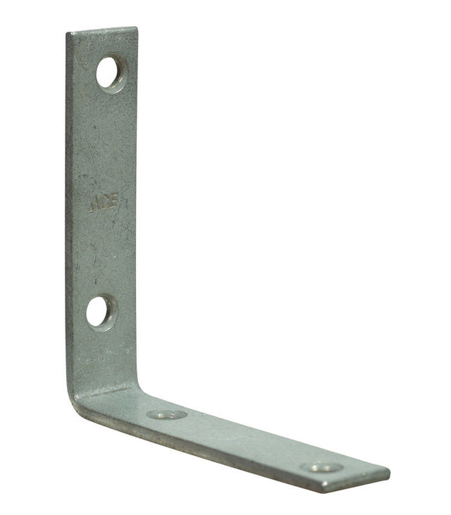 Ace 4 in. H X 0.875 in. W X 4 in. D Galvanized Steel Inside L Corner Brace