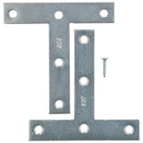 Ace 4 in. H X 4.75 in. W X 4 in. D Zinc Tee Plate, Pack of 5