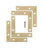Ace 2-1/2 in. H X 3.75 in. W X 2-1/2 in. D Brass Flat Corner Brace, Pack of 5