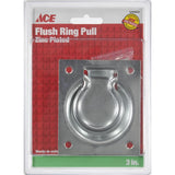 Ace Chest Ring Flush Pull Zinc Plated Silver 1 pk