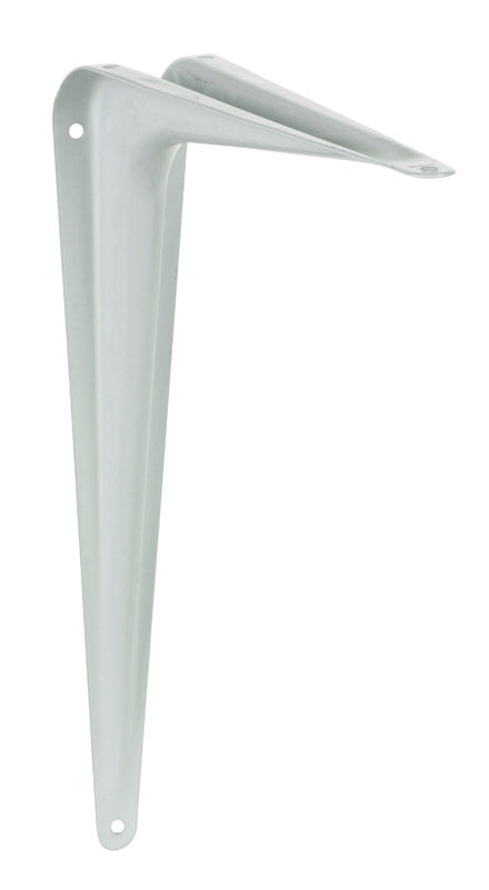 Hampton White Steel Shelf Support 18 Ga. 8 in. L 100 lb, Pack of 10
