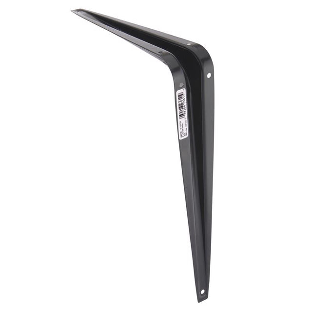 Hampton Black Steel Shelf Support 18 Ga. 8X10 in. L 100 lb, Pack of 10