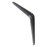 Hampton Black Steel Shelf Support 18 Ga. 8X10 in. L 100 lb, Pack of 10