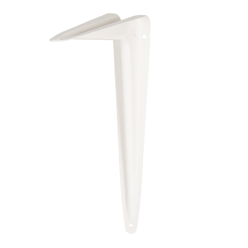 Hampton White Steel Shelf Support 18 Ga. 10 in. L 100 lb, Pack of 10