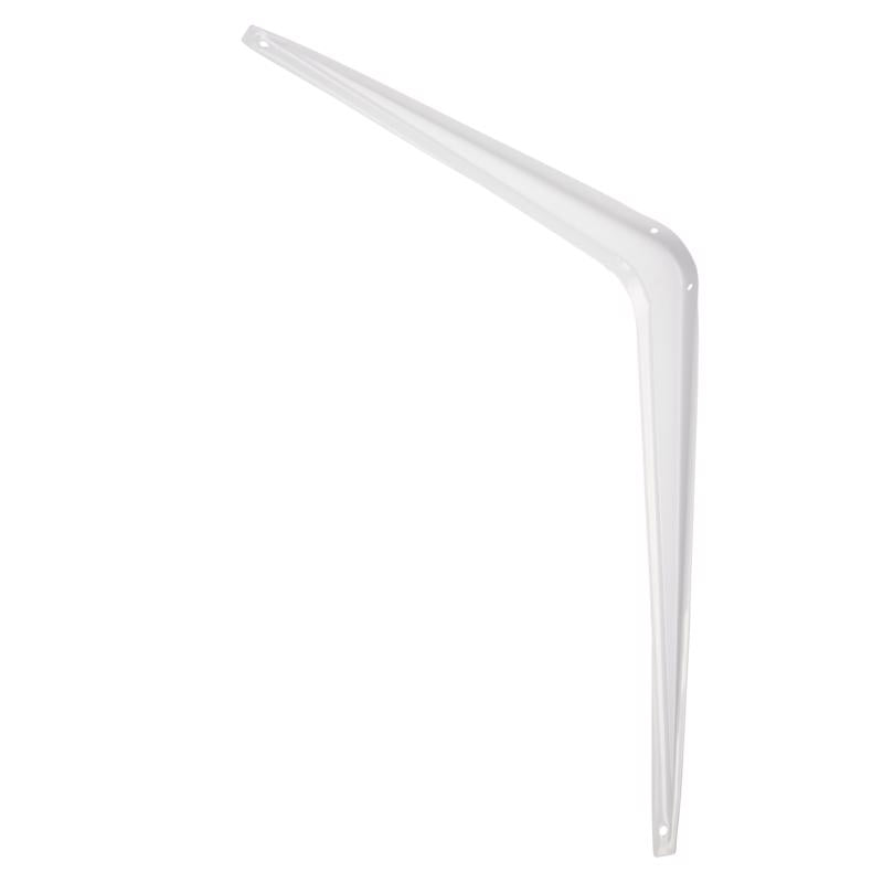 Hampton White Steel Shelf Support 18 Ga. 12 in. L 100 lb, Pack of 10