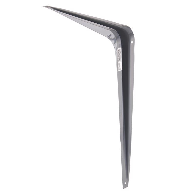 Hampton Gray Steel Shelf Support 18 Ga. 12 in. L 100 lb, Pack of 10