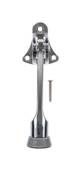 Ace 4 in. W Metal Chrome Silver Kick-Down Door Holder Mounts to door and wall 0 in., Pack of 5
