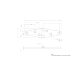 Ace 2 in. L Zinc-Plated Light Duty Strap Hinge 2 pk, Pack of 5