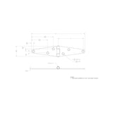 Ace 4 in. L Zinc-Plated Light Duty Strap Hinge 2 pk, Pack of 5