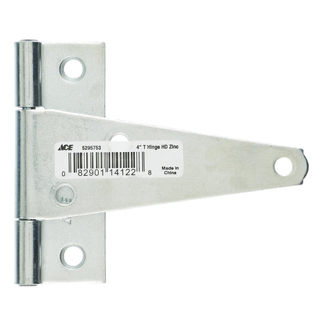 Ace 4 in. L Zinc-Plated Heavy Duty T Hinge 1 pk, Pack of 10