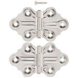 Ace 1.4 in. W X 1-1/4 in. L Nickel Steel Cabinet Hinge 2 pk