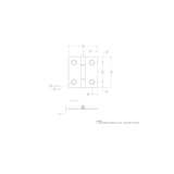 Ace 2.75 in. W X 1-1/2 in. L Zinc Plated Silver Zinc Narrow Hinge 2 pk, Pack of 5