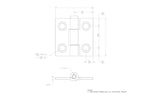 Ace .9 in. W X 1 in. L Stainless Steel Silver Stainless Steel Narrow Hinge 2 pk