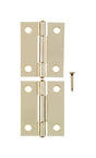 Ace 2.75 in. W X 2 in. L Bright Brass Brass Narrow Hinge 2 pk, Pack of 5