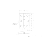 Ace 2-1/2 in. L Bright Brass Narrow Hinge 2 pk, Pack of 5