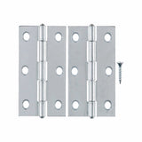Ace 3 in. L Zinc-Plated Narrow Hinge 2 pk, Pack of 5