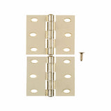 Ace 2 in. W X 3 in. L Bright Brass Brass Narrow Hinge 2 pk, Pack of 5