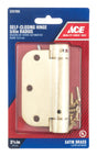 Ace 3.5 in. L Satin Brass Self Closing Hinge 1 pk