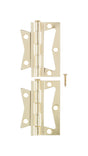 Ace 2.75 in. W X 2-1/2 in. L Bright Brass Brass Non-Mortise Hinge 2 pk, Pack of 5