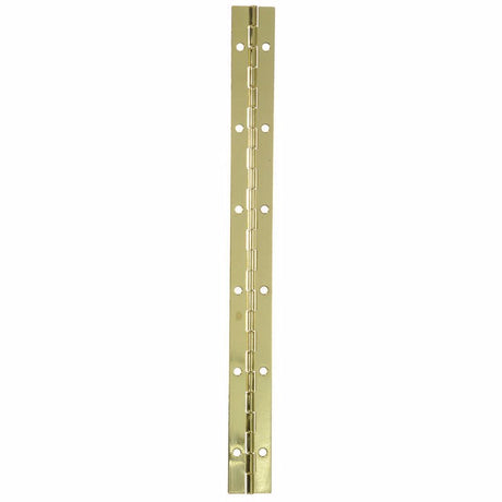Ace 1 in. W X 12 in. L Bright Brass Brass Continuous Hinge 1 pk, Pack of 3