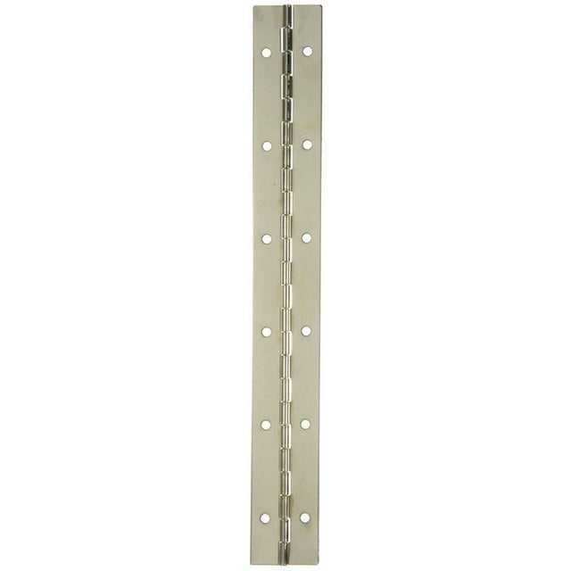 Ace 1-1/2 in. W X 12 in. L Nickel Metal Continuous Hinge 1 pk