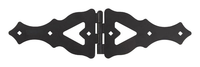 Ace 10 in. L Matte Ornamental Strap Hinge 1 pk