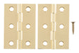 Ace 2-1/2 in. W X 1-3/4 in. L Polished Brass Brass Broad Hinge 2 pk