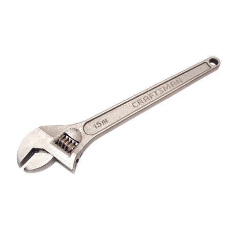 Craftsman Metric and SAE Adjustable Wrench 15 in. L 1 pc