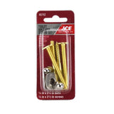 Ace Toilet Bolt Set Brass