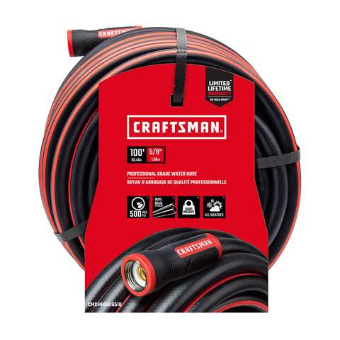 Craftsman 5/8 in. D X 100 ft. L Heavy Duty Professional Grade Garden Hose, Pack of 2