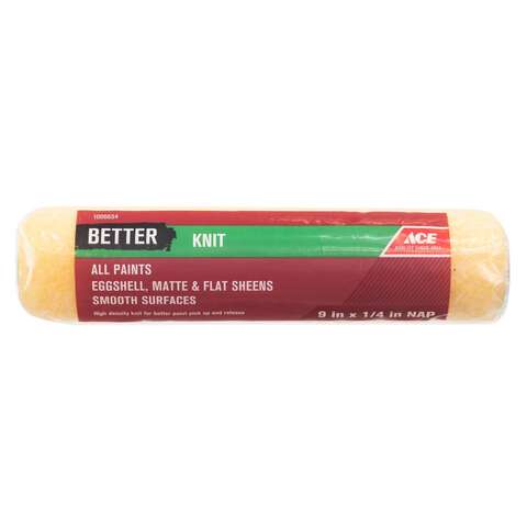 Ace Better Knit 9 in. W X 1/4 in. Paint Roller Cover 1 pk, Pack of 12