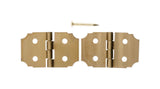 Ace 5/8 in. W X 1 in. L Polished Brass Brass Decorative Hinge 2 pk