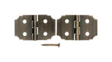 Ace 5/8 in. W X 1 in. L Antique Brass Brass Decorative Hinge 2 pk