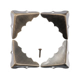 Ace Antique Brass Decorative Corner 0.6 in. 1-1/4 in. 4 pk