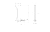 Ace 1 in. L Zinc Heavy Duty Gate Hook and Eye 1 pk, Pack of 5